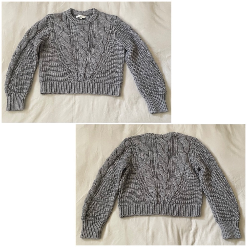 Cropped, cable-knit Banana Republic sweater